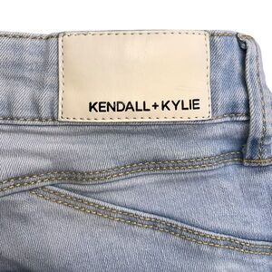 Kendall & Kylie Distressed Kontour High Rise Lite Blue Jeans Size 7/28